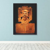 Brustkorb des Gottes Xipe Totec Leinwanddruck (Insitu (Holzboden))