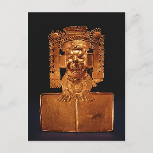 Brustkorb des Gottes Xipe Totec Postkarte (Vorderseite)