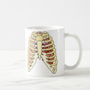 Brustkorb-Lungen u. Herz Kaffeetasse