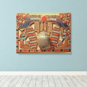 Brustkorb mit geflügeltem Tuch Leinwanddruck (Insitu (Holzboden))