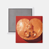 Brustkorb mit menschlichem Gesicht Magnet (Vorderseite/Rückseite)