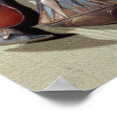 Brustkorb mit Vogelspännchen Poster (Ecke)