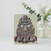 Brustkorb mit Vogelspännchen Postkarte (Stehend Vorderseite)