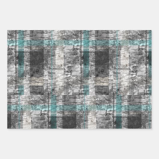 Brustkorb-Musterpapier Flachblätter Geschenkpapier Set (Vorderseite 3)