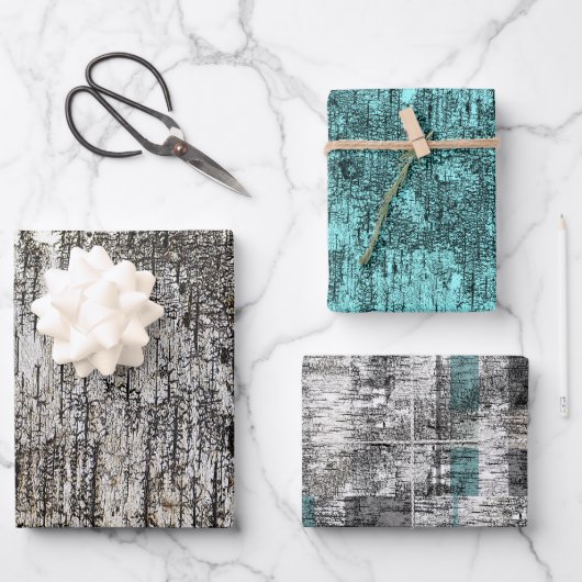 Brustkorb-Musterpapier Flachblätter Geschenkpapier Set (Vorderseite)