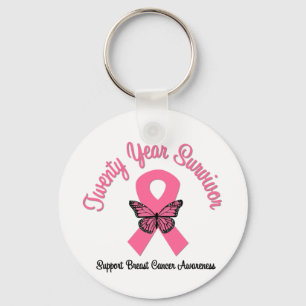 Brustkrebs-20-jähriger Überlebender Schlüsselanhänger