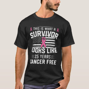 Brustkrebs 25 Jahre Überleben der Brust Ca T-Shirt