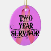 Brustkrebs 2 Jahre Überlebenschance Keramikornament (Rechts)