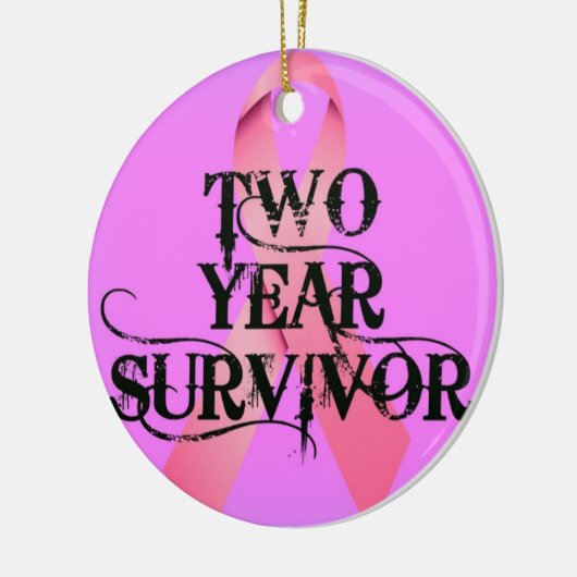 Brustkrebs 2 Jahre Überlebenschance Keramikornament (Links)