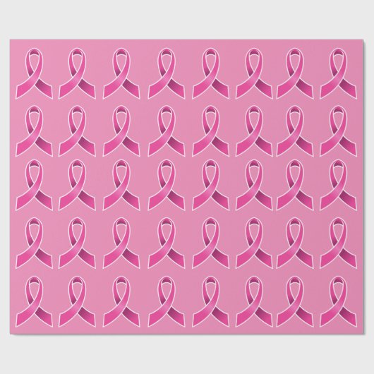 Brustkrebs 30 cm x 2,5 m Wrapping Paper Geschenkpapier (Flach)