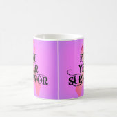 Brustkrebs 5 Jahre Überleben Kaffeetasse (Mittel)