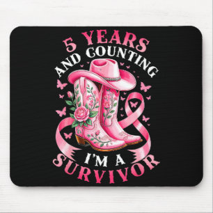 Brustkrebs 5 Jahre Überlebender Nk Band Cowgirl G Mousepad
