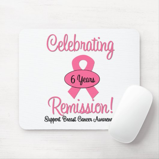 Brustkrebs 6 Jahre Mousepad (Mit Mouse)