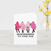 Brustkrebs am Mittwoch tragen wir rosa Karte (Gelbe Blume)