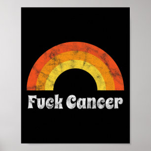 Brustkrebs-Aufklärungsgeschenk für Fck Cancer Dist Poster