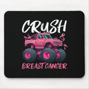 Brustkrebs-Aufklärungsmonster Truck Toddle Mousepad