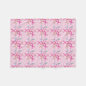Brustkrebs Aufklärungswut Soft Blankets Fleecedecke (Vorderseite (Horizontal))