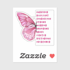 Brustkrebs-Aufkleber für PinkOctober Aufkleber