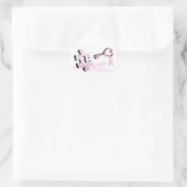 Brustkrebs-Aufkleber Runder Aufkleber (Tasche)