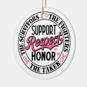 Brustkrebs - Aufschwung Keramik Ornament (Links)