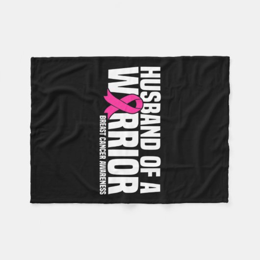 Brustkrebs-Awa, ein Mann eines Kriegers, rosa Ribb Fleecedecke (Vorderseite (Horizontal))