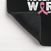 Brustkrebs-Awa, ein Mann eines Kriegers, rosa Ribb Mousepad (Ecke)