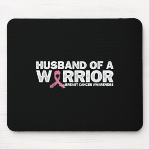 Brustkrebs-Awa, ein Mann eines Kriegers, rosa Ribb Mousepad