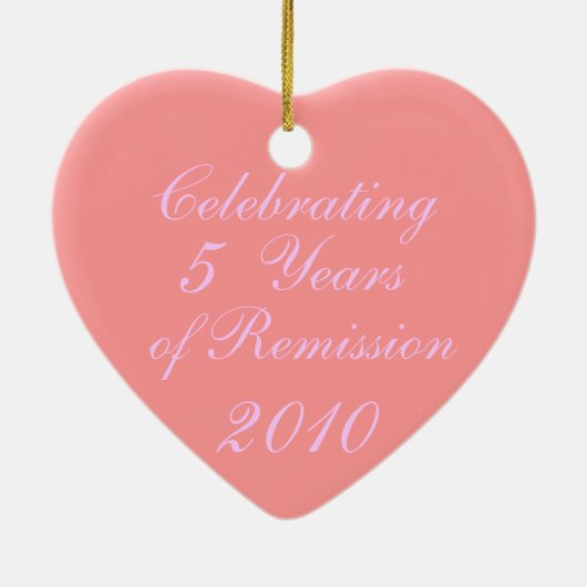 Brustkrebs-Band Celbrates Glaube u. Erlass Keramikornament (Hinten)