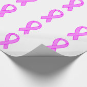 Brustkrebs-Band Geschenkpapier (Ecke)