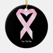 Brustkrebs-Band (kundengerecht) Keramik Ornament (Vorne)