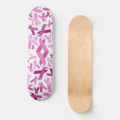 Brustkrebs-Band-Skateboard Skateboard (Vorderseite)