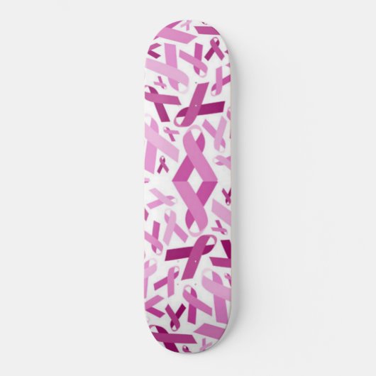 Brustkrebs-Band-Skateboard Skateboard (Vorderseite)