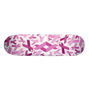 Brustkrebs-Band-Skateboard Skateboard