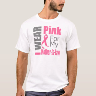 Brustkrebs-Band trage ich rosa Schwiegermutter T-Shirt