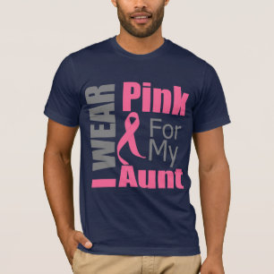 Brustkrebs-Band trage ich rosa Tante T-Shirt