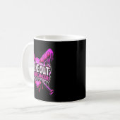Brustkrebs Baseball Softball Drip Ho schlagen Kaffeetasse (Vorderseite Links)