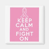 Brustkrebs Behalte Ruhe und kämpft weiter Magnet (Vorne)