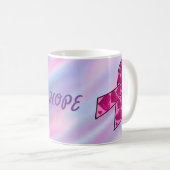 Brustkrebs bei HOPE Kaffeetasse (VorderseiteRechts)