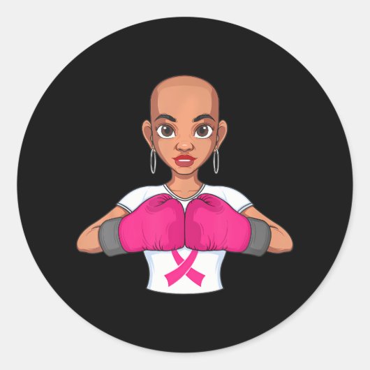 Brustkrebs bei sonnigen Brustkrebserkrankungen Runder Aufkleber (Vorderseite)