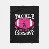Brustkrebs bekämpfen fleecedecke (Vorderseite)