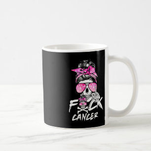 Brustkrebs bekämpfen Frauen Krieg rosa Band-Messy Kaffeetasse