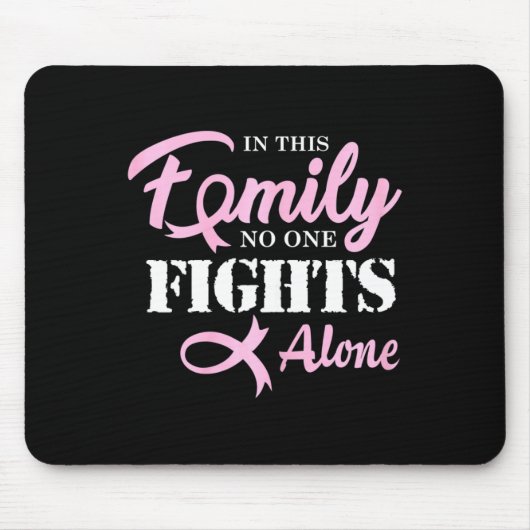 Brustkrebs bekämpfen Krebs Mousepad (Vorne)