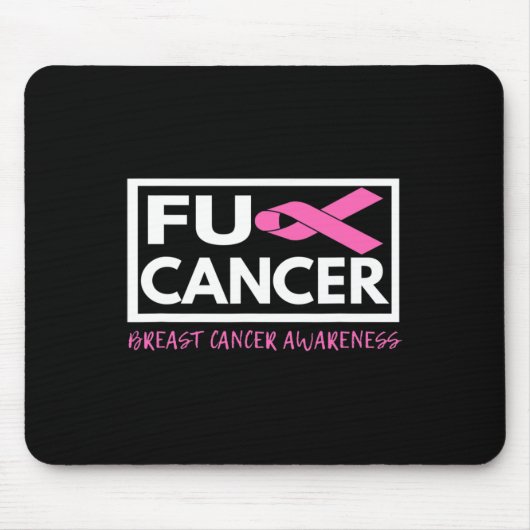 Brustkrebs bekämpfen Krebs Mousepad (Vorne)