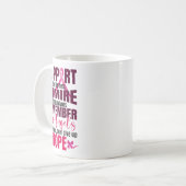 Brustkrebs bekämpft Brustkrebs-Bewusstsein Kaffeetasse (Vorderseite Links)