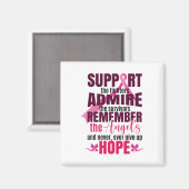 Brustkrebs bekämpft Brustkrebs-Bewusstsein Magnet (Vorderseite/Rückseite)