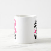 Brustkrebs bekämpft rosa Ribbon-Kriegerüberlebnis Kaffeetasse (Mittel)