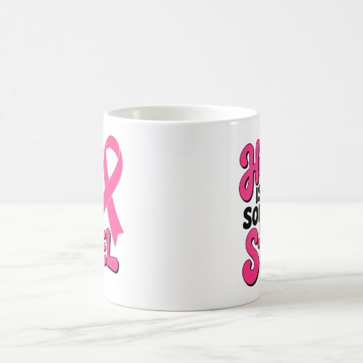 Brustkrebs bekämpft rosa Ribbon-Kriegerüberlebnis Kaffeetasse (Mittel)
