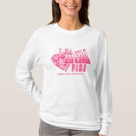 Brustkrebs bekämpft rosa Schleife Inspiration T-Shirt