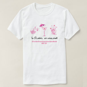 Brustkrebs bekämpft rosa Schleife Inspiration T-Shirt