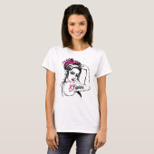 Brustkrebs bekämpft Rosie The Riveter Pink T-Shirt (Vorne ganz)